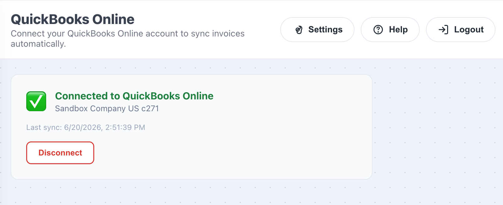 FuelJobberX Invoice Sync